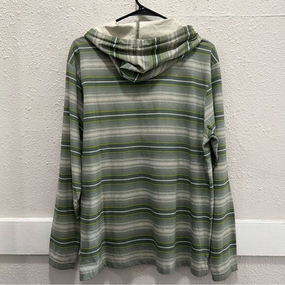 BILLABONG Cedros Green Striped Cotton Hoodie NWT M - Picture 7 of 7